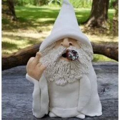 Gnomo Americano Che Fuma Nano Resina Artigianato Ornamenti Da Giardino Creativi -Giardino di Lusso 69207762 2