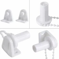 Gruppo Frizione Roller Shade Chain Regolabile Bead Per Shade Curtain Sheer Tube 17mm Kit Accessori Staffa Ruota Frizione Kit Riparazione Puleggia Laterale Alta Qualità -Giardino di Lusso 69715359 3