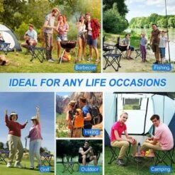 Sgabello Da Campeggio Sgabello Pieghevole Portatile Sedia Portatile Mini Sgabello Pieghevole Sgabello Da Pesca Per Adulti Pesca Escursionismo Giardinaggio E Spiaggia Con Borsa Per Il Trasporto -Giardino di Lusso 69715621 4