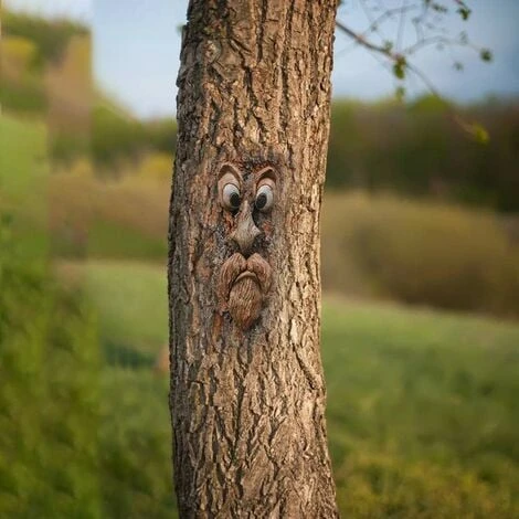 Romote Tree Face Old Man Tree Old Man Hugger Garden Peeker Scultura Tronco Appeso Decorazione Natalizia Occhi Grandi Resistente Alle Intemperie Per Cortile Esterno A 4 Romote Tree Face Old Man Tree Old Man Hugger Garden Peeker Scultura Tronco Appeso Decorazione Natalizia Occhi Grandi Resistente Alle Intemperie Per Cortile Esterno A - immagine 2