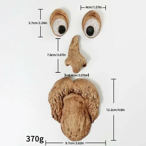 Romote Tree Face Old Man Tree Old Man Hugger Garden Peeker Scultura Tronco Appeso Decorazione Natalizia Occhi Grandi Resistente Alle Intemperie Per Cortile Esterno A 7 Romote Tree Face Old Man Tree Old Man Hugger Garden Peeker Scultura Tronco Appeso Decorazione Natalizia Occhi Grandi Resistente Alle Intemperie Per Cortile Esterno A - immagine 5