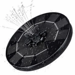 ZOLGINAH Pompa Solare Per Fontana 3W, 4 In 1 Per Fontana Solare, Pompa Solare Per Stagno 3W Con Conversione Efficiente, Per Laghetto Da Giardino O Fontana, Bagno Per Uccelli, Vaso Per Pesci