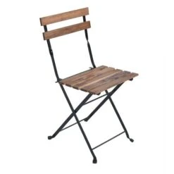 Set Tavolino E Quattro Sedie Da Giardino Modello Bistrot Nero -Giardino di Lusso 71802417 3