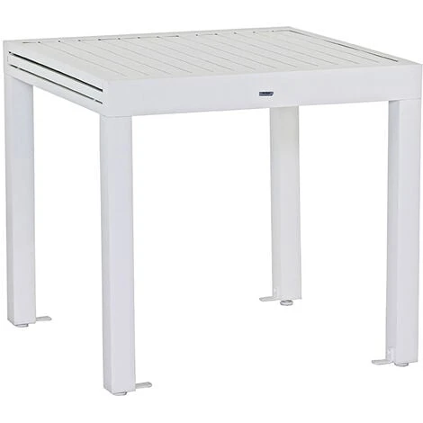 Tavolo Estensibile Da Giardino In Alluminio 82-163 Cm Lipari Bianco 5 Tavolo Estensibile Da Giardino In Alluminio 82-163 Cm Lipari Bianco - immagine 3