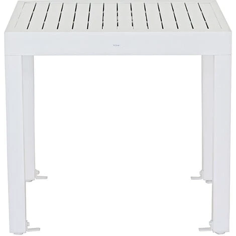 Tavolo Estensibile Da Giardino In Alluminio 82-163 Cm Lipari Bianco 6 Tavolo Estensibile Da Giardino In Alluminio 82-163 Cm Lipari Bianco - immagine 4