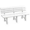 Panchina Olimpia 150 Cm In Resina Bianca Da Giardino Per Esterno -Giardino di Lusso 7252104 1