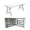 Tavolo Pieghevole Richiudibile Per Feste Sagre Fiere Giardino Campeggio Camping 180x75x72 Cm -Giardino di Lusso 72531547 1