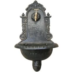 Tata Linda FONTANA IN GHISA PANTHEON CON RUBINETTO Col. Grigio