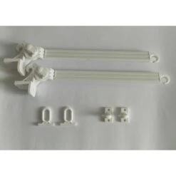 Braccetti Tende Da Sole In Alluminio 70 Cm Coppia Kit Con Occhioli E Ganci Vari Colori