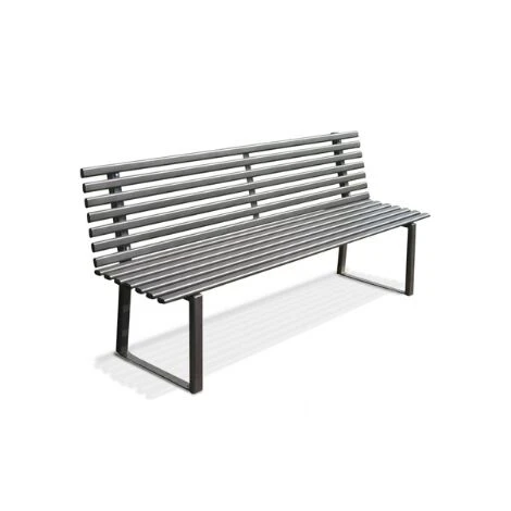 ANDRYS – Panchina Da Esterno Design Moderno, Con Viterie E Tappi In Pvc Neri, In Acciaio Zincato A Freddo Con Verniciatura In Polvere, Colore Nero, 190 X 82 X 50 Cm 3 ANDRYS – Panchina Da Esterno Design Moderno, Con Viterie E Tappi In Pvc Neri, In Acciaio Zincato A Freddo Con Verniciatura In Polvere, Colore Nero, 190 X 82 X 50 Cm