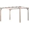 GAZEBO PERGOLA LEGNO 3X4 IMPREGNATO IN AUTOCLAVE