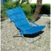 Sedia Sdraio Canapone Acciaio Con Braccioli Pieghevole Blu 65x80x96 Cm Papillon -Giardino di Lusso 766427 1