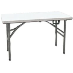 Tavolo Pieghevole In Alluminio Cm 122x60x74h