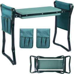 Sedile Panca Da Giardino Pieghevole EVA Inginocchiata Sedia Con Borsa Attrezzi Max 150kg