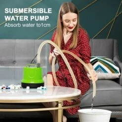 Mini Pompa Sommersa - 350L/H 6W Pompa Sommersa Pompa Acqua Subacquea Con 2 Ugelli Per Stagno, Acquario, Acquario, Giardino, Fontana, Pompa Acquario 4.3ft (1.3M) Cavo Di Alimentazione -Giardino di Lusso 77711157 5