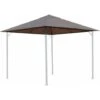Tetto Di Ricambio Per Gazebo Da Giardino 3x3m 250g/m³ Marrone-Grigio