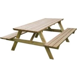 Tavolo Legno 'pic Nic' Tavolo Cm. 180 X 70 X H.71