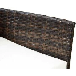 Set Salotto Completo Divano Poltrone Tavolino PolyRattan Arredo Giardino Marrone -Giardino di Lusso 8005109 4