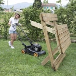 Tavolo Picnic In Legno PROFESSIONALE 180 X 160 Cm - Con Panche -Giardino di Lusso 8020449 2