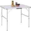 Tavolo Campeggio Picnic Alluminio 90x60x70 Pieghevole Valigetta Piano Formica -Giardino di Lusso 80438028 1