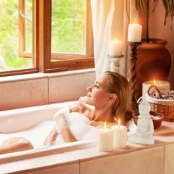 Relaxdays Statua Del Buddha Seduto, Figura H:17 Cm, Per Interni Ed Esterni, Resistente Alle Intemperie, Ceramica, Bianco -Giardino di Lusso 80863623 3