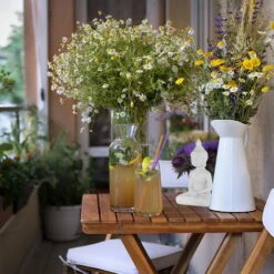 Relaxdays Statua Del Buddha Seduto, Figura H:17 Cm, Per Interni Ed Esterni, Resistente Alle Intemperie, Ceramica, Bianco -Giardino di Lusso 80863623 5