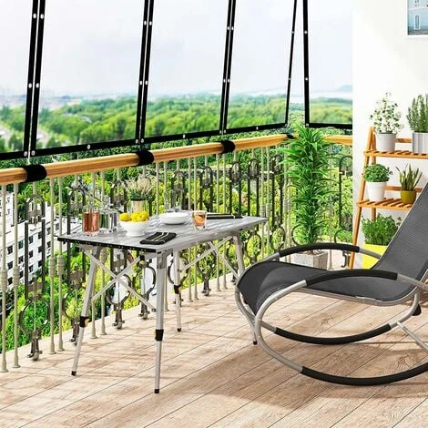WOLTU Tavolo Da Campeggio Picnic Giardino Pieghevole Portatile Altezza Regolabile 4 WOLTU Tavolo Da Campeggio Picnic Giardino Pieghevole Portatile Altezza Regolabile - immagine 2