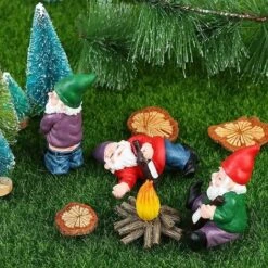 Statue Di Gnomi Da Giardino, Decorazione Artistica Da Giardino All'aperto ， 3 Statue Di Barba Bianca Uso Di Figurine Di Gnomi Per Decorazioni Da Giardino Su Prato, Ornamenti In Resina, Impermeabile-RE -Giardino di Lusso 80961285 3