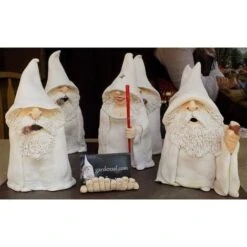 Gnomo Da Giardino, Gnomo Stregone Fumatore 3D, Scultura Da Esterno In Poliresina Con Statua Da Giardino Con Dito Medio, Decorazione Da Giardino Per Prato, Cortile, Balcone, Portico, Patio-READCLY -Giardino di Lusso 80961322 5