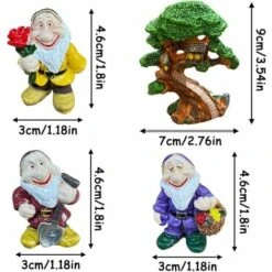 Gnomo Da Giardino Tree House Decor Gnome Tree House Set Outdoor Decor Garden Home Decor Ornamenti Da Fiaba Miniature READCLY -Giardino di Lusso 80961961 2