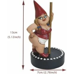 Gnomo Da Giardino Per Esterni Gnomo In Resina Statua Decorazione, Statua Di Gnomo Statuetta Da Giardino Impermeabile, Gnomo Da Giardino Per Decorazione Di Prato, Balcone E Terrazza, 13 Cm × 7 Cm-READC -Giardino di Lusso 80962075 4