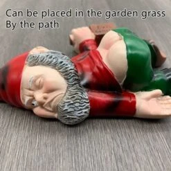 Gnomo Da Giardino Divertente Gnomo Da Giardino Statua Decorazione Gnomo Ubriaco Statua Da Giardino Gnomo Da Esterno Figurine Scultura Gnomo Da Giardino Decorazione Per Prato All'aperto Per La Casa REA -Giardino di Lusso 80962080 3