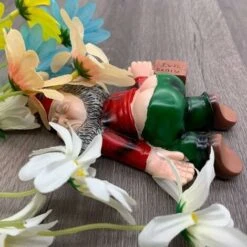 Gnomo Da Giardino Divertente Gnomo Da Giardino Statua Decorazione Gnomo Ubriaco Statua Da Giardino Gnomo Da Esterno Figurine Scultura Gnomo Da Giardino Decorazione Per Prato All'aperto Per La Casa REA -Giardino di Lusso 80962080 4