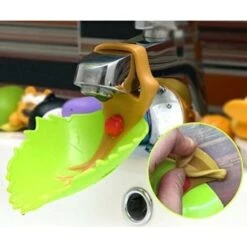 READCLY-Cartoon Faucet Extender Lavandino Maniglia Prolunga, Stile Foglia Cartone Animato, Divertente E Interessante Per Il Lavaggio Delle Mani, 2 Pezzi -Giardino di Lusso 80962316 4