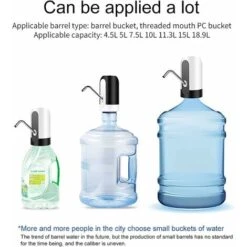 Pompa Elettrica Per Bottiglia D'acqua, Distributore Automatico Di Acqua Potabile, Ricarica USB, Distributore Universale Per Bottiglia D'acqua Potabile Per Bottiglia Da 2-5 Galloni READCLY -Giardino di Lusso 80962652 5