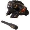 Strumento Rana In Legno, 8 5 Cm Rane Intagliate A Mano Tamburi Musica Rane Croati Desktop Scultura Artigianato Ornamento Mini Rana Per Ornamento Domestico Souvenir, Regalo