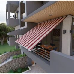Telo Di Ricambio Per Tenda Da Sole Golisa 300cm Beige Bordeaux -Giardino di Lusso 82815070 3