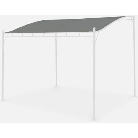 Telo Di Tetto Per Pergola Brestum 3x2,5m Colore Grigio - Telo Di Ricambio Per Pergola, Tela Di Ricambio 3 Telo Di Tetto Per Pergola Brestum 3x2,5m Colore Grigio - Telo Di Ricambio Per Pergola, Tela Di Ricambio
