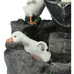 Prato Giardino Statua Sculture D'acqua Decorazione Fontane D'acqua Animali Con Luce (energia Solare) -Giardino di Lusso 82981404 3