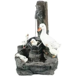 Prato Giardino Statua Sculture D'acqua Decorazione Fontane D'acqua Animali Con Luce (energia Solare) -Giardino di Lusso 82981404 5