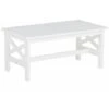 Tavolo Da Giardino In Legno Bianco 100 X 55 Cm Baltic -Giardino di Lusso 8414718 1