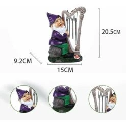 Gnomo Da Giardino Statua Divertente Gnomo In Resina Impermeabile Ornamenti Per Prato Patio Giardino Scultura Divertimento Per Interni O Esterni -Giardino di Lusso 85319137 5