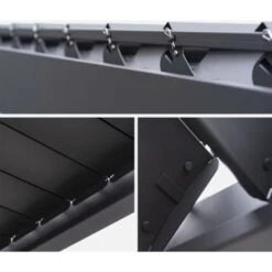 Pergola Bioclimatica Grigio Antracite - Triomphe - 300x300cm, Alluminio, Con Lamelle Orientabili -Giardino di Lusso 85504874 5