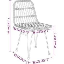 Set Da Pranzo Da Giardino 3 Pz Nero In Polyrattan VidaXL -Giardino di Lusso 85812371 3