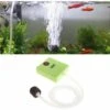 Pompa Ad Aria Per Acquario, Pompa Per Ossigeno Portatile A Batteria BR-Vie Con Pietra Porosa E Tubi Per Acquario E Coltura Idroponica