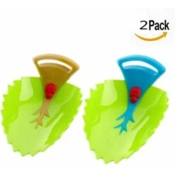 Estensione Del Rubinetto Dell'estensore Della Maniglia Del Lavandino In Stile Cartone Animato, Stile Foglia Di Cartone Animato, Divertente E Interessante Per Il Lavaggio Delle Mani, 2 Pezzi. -Giardino di Lusso 85912979 2