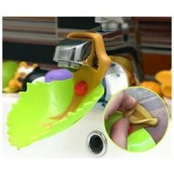 Estensione Del Rubinetto Dell'estensore Della Maniglia Del Lavandino In Stile Cartone Animato, Stile Foglia Di Cartone Animato, Divertente E Interessante Per Il Lavaggio Delle Mani, 2 Pezzi. -Giardino di Lusso 85912979 3