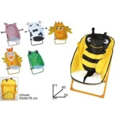 Sedia Bimbi Nylon Animali