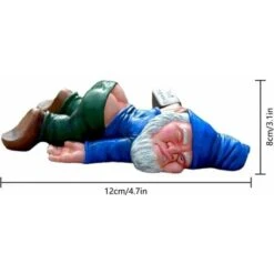 Gnomo Da Giardino Divertente Gnomo Da Giardino Gnomo In Resina Statua Gnomo Ubriaco Scultura Per Giardino Di Casa Cortile Prato Portico Ornamento Per Esterni Regalo-GTA -Giardino di Lusso 86169067 2