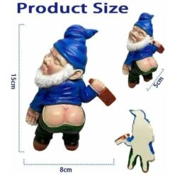 Divertente Gnomo Da Giardino All'aperto Gnomo Da Giardino Statua In Resina Casa Giardino Cortile Prato GTA -Giardino di Lusso 86173598 3